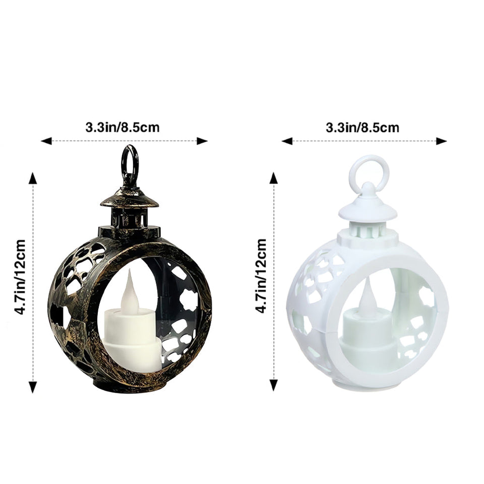 God Blessed The Broken Road - Personalized Couple Round Lantern With Light