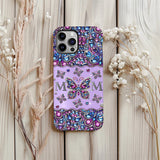 Mom And Children Butterflies - Personalized Mother Full Print Phone Case