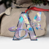 Love Butterfly - Personalized Butterfly Ornament