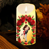 I Love You - Personalized Couple Flameless Candle