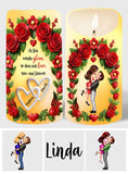 I Love You - Personalized Couple Flameless Candle