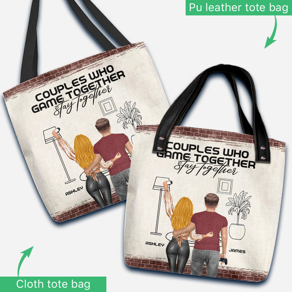 Couples Who Game Together Stay Together - Personalized Video Game Tote Bag