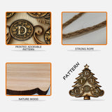 Family Christmas - Personalized Family Custom Shaped Wood Sign
