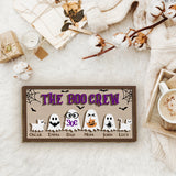 The Boo Crew - Personalized Family 2 Layered Wood Sign / Wood Plaque