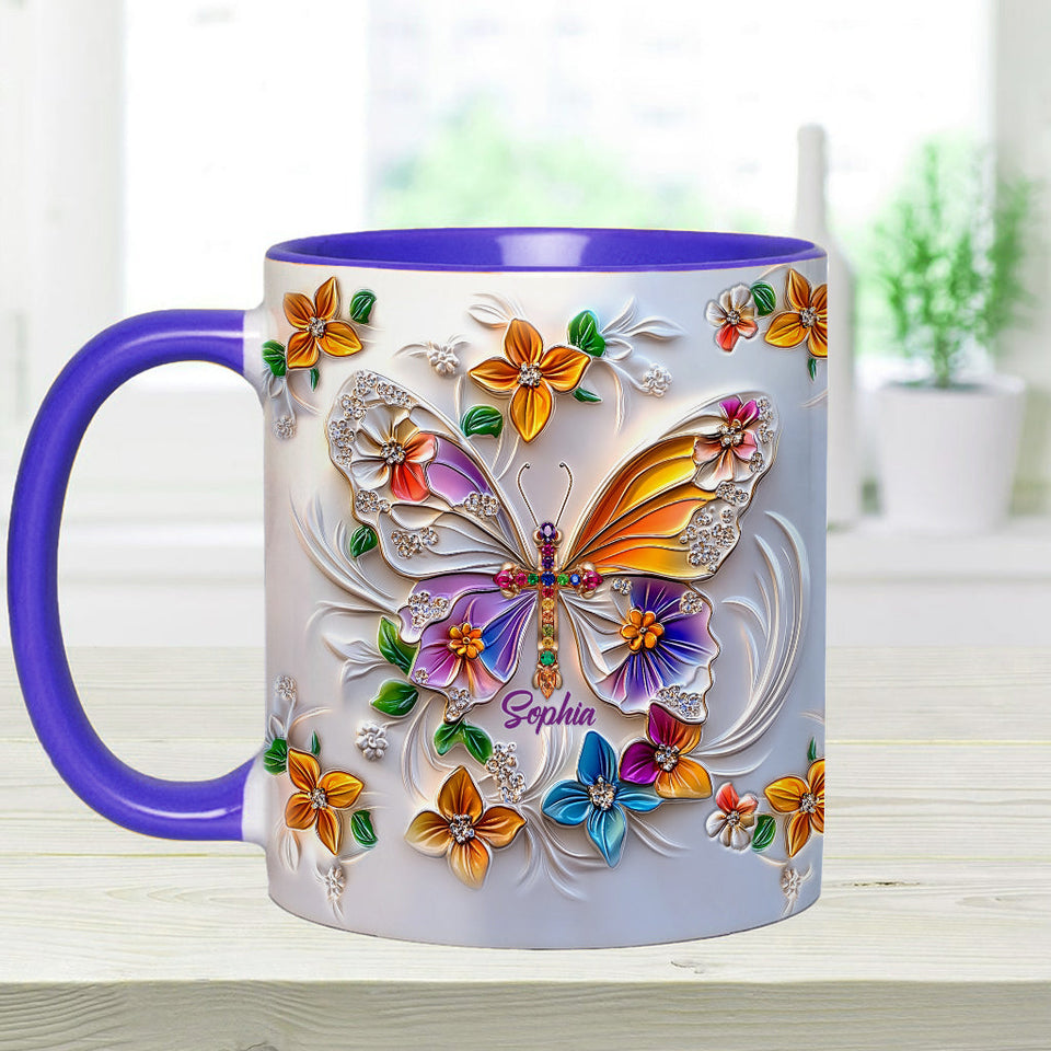 Mug chrétien personnalisé Foi Espérance Amour