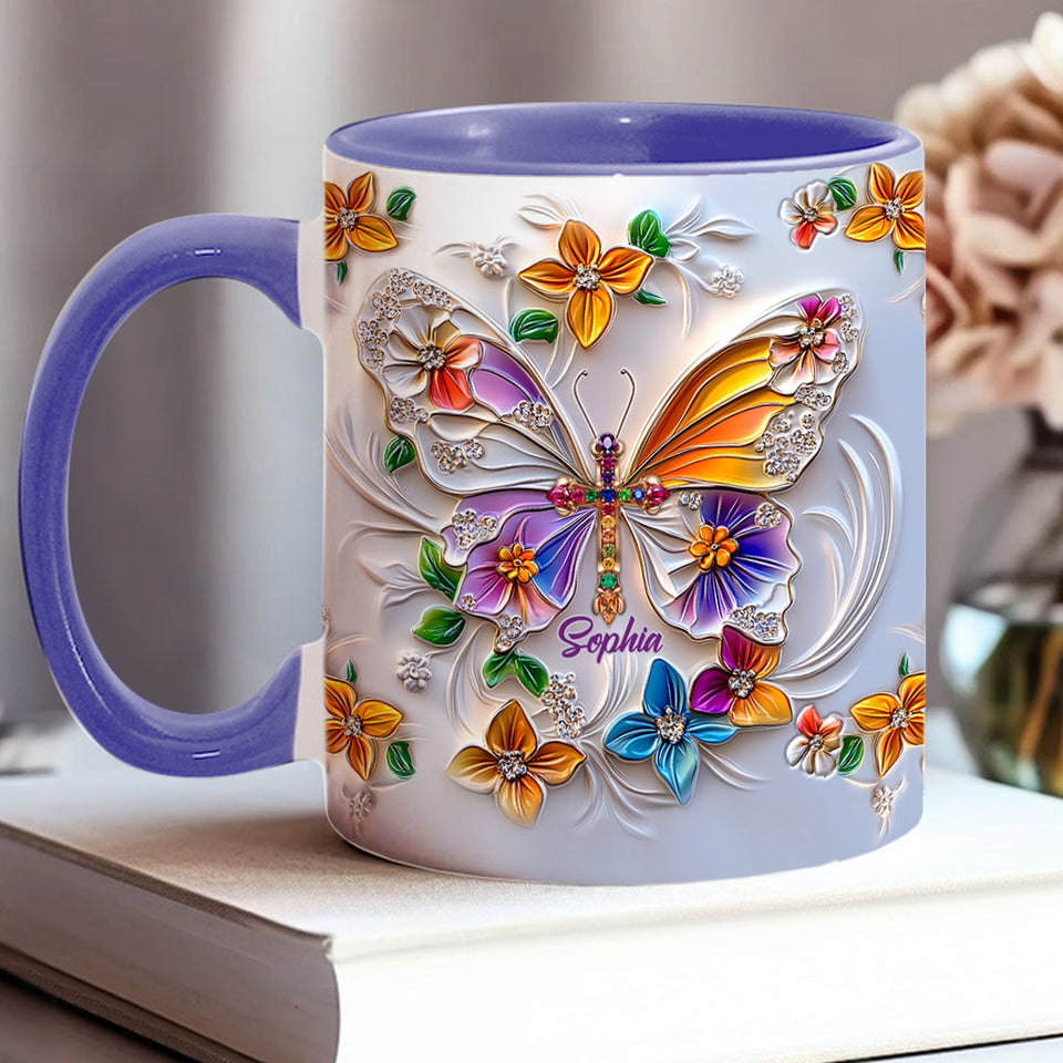 Mug chrétien personnalisé Foi Espérance Amour