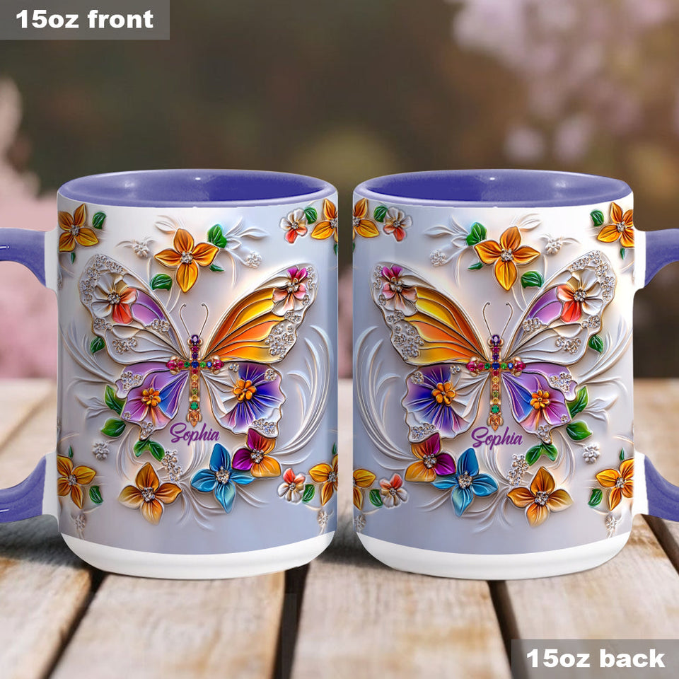 Mug chrétien personnalisé Foi Espérance Amour