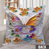 Stunning Butterfly - Personalized Butterfly Throw Pillow