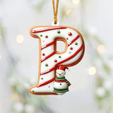 Christmas Cake Family Friends Coworkers - Personalized Family Ornament