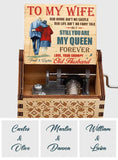 You Are My Queen Forever - Personalized Couple Hand Crank Music Box