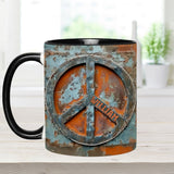 Love Peace - Personalized Hippie Accent Mug