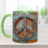 Love Peace - Personalized Hippie Accent Mug