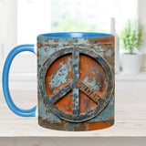Love Peace - Personalized Hippie Accent Mug