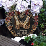 Annoying Each Other - Personalized Couple Heart Shaped Stone