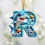 Cute Baby Shark - Personalized Kid Ornament