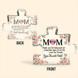 Thank You Mom, BirthStone Personalize - Personalized Mother Custom Shaped Acrylic Plaque