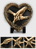 Hold Our Hands - Personalized Mother Heart Shaped Stone