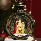 Holy Night - Personalized Christian Round Lantern With Light