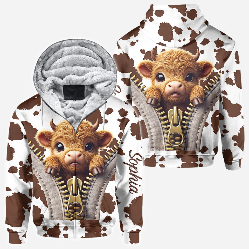 Love Highland Cow - Personalized All Over Shirt