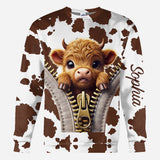 Love Highland Cow - Personalized All Over Shirt