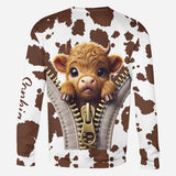 Love Highland Cow - Personalized All Over Shirt