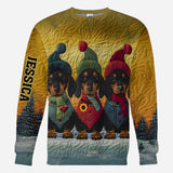 Love Dachshund - Personalized Dachshund All Over Shirt