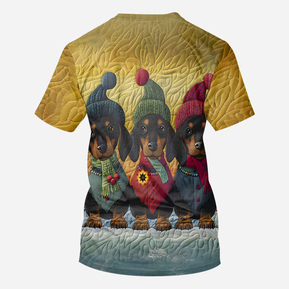 Love Dachshund - Personalized Dachshund All Over Shirt