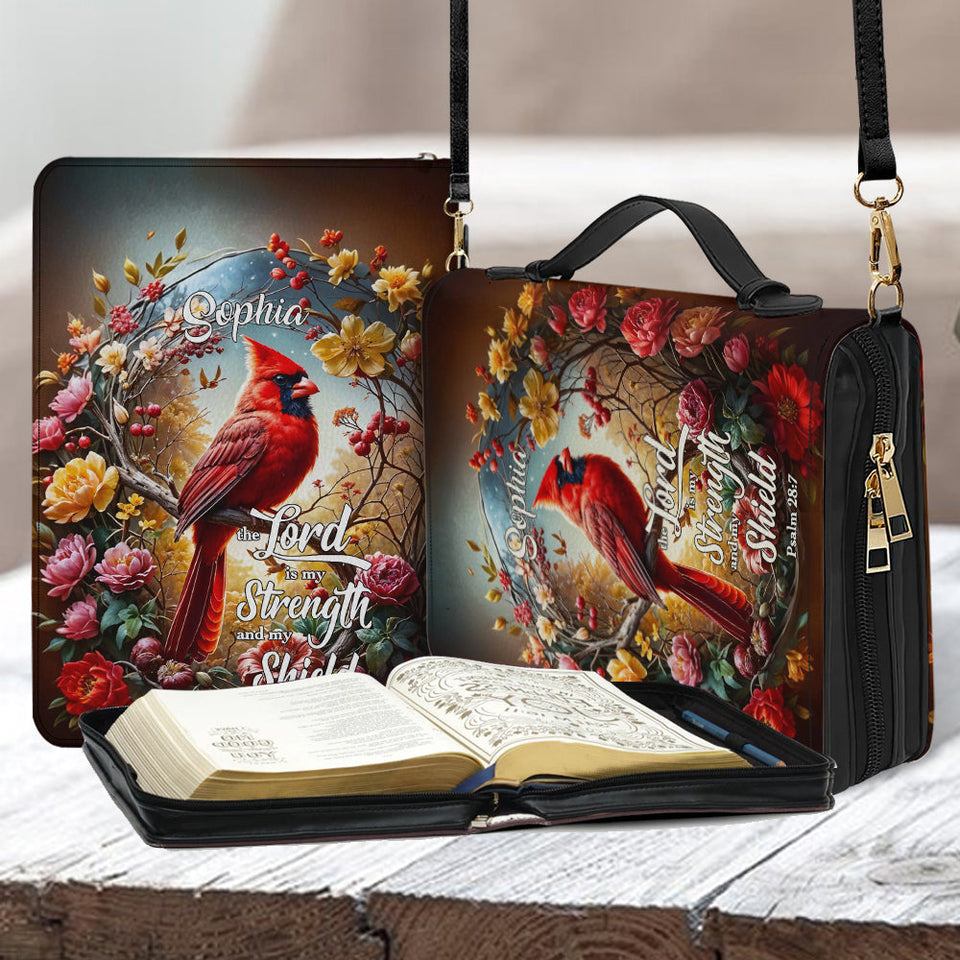 Angel's Whisper - Étui à Bible chrétien personnalisé en cuir
