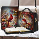 Angel's Whisper - Étui à Bible chrétien personnalisé en cuir