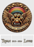 Until We Meet Again - Personalized Dog Round Shaped Stone