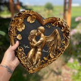 You & Me - Personalized Couple Heart Shaped Stone
