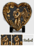 You & Me - Personalized Couple Heart Shaped Stone