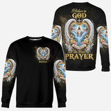 I Believe in God and the Power of Prayer - Personalized Christian All Over Shirt