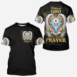 I Believe in God and the Power of Prayer - Personalized Christian All Over Shirt