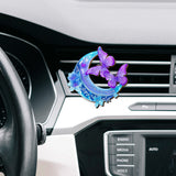 Love you to the moon and back - Personalized Couple Shaped Car Visor Clip