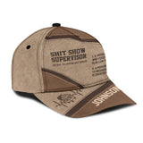 Shit Show Supervisor - Personalized Colleague Classic Cap