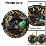 Check Ya Energy - Personalized Witch Ornament
