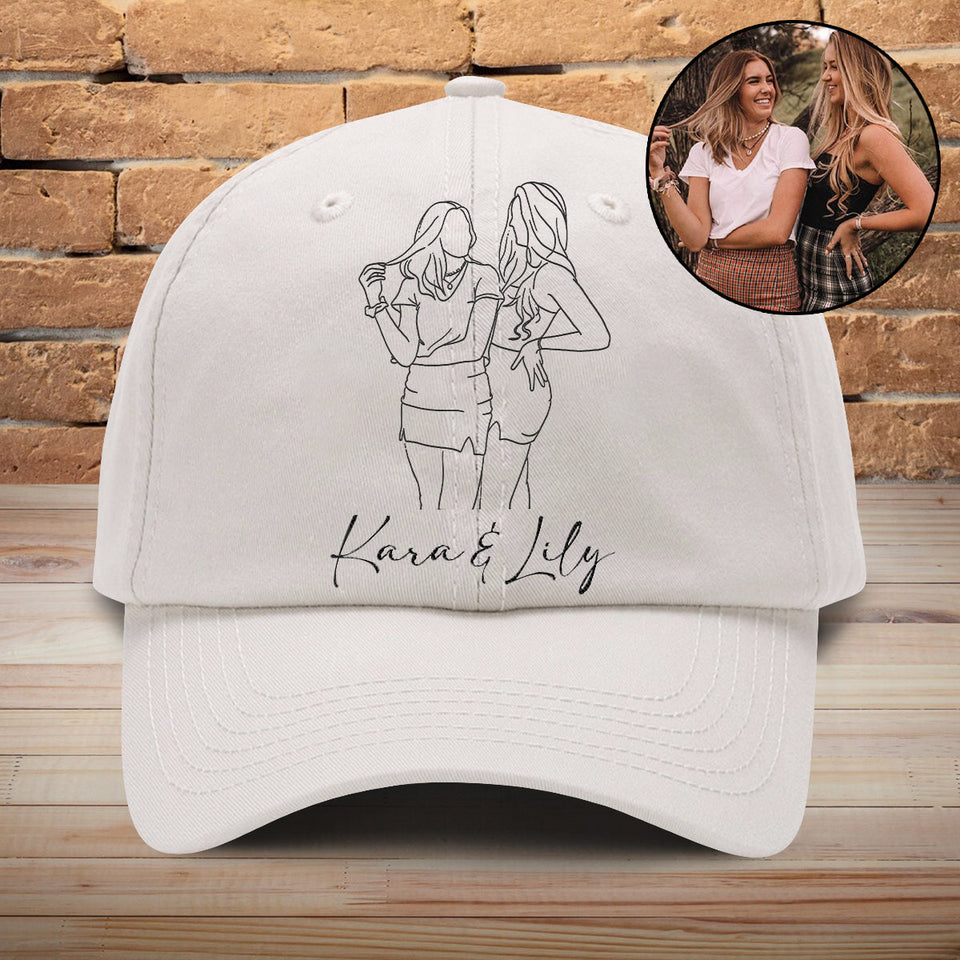 Custom Photo - Personalized Daughter Embroidered Classic Cap