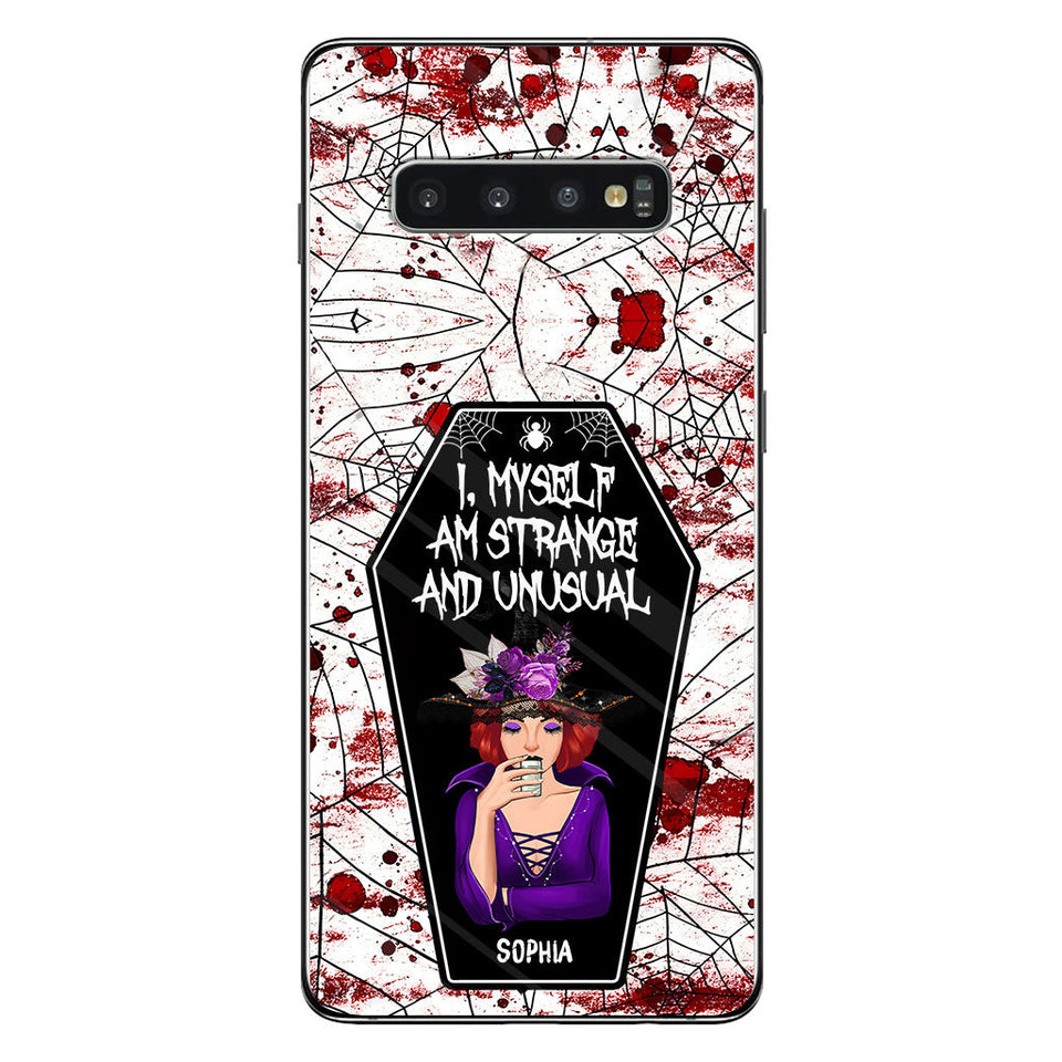 I Myself Am Strange and Unusual - Personalized Witch Phone Case