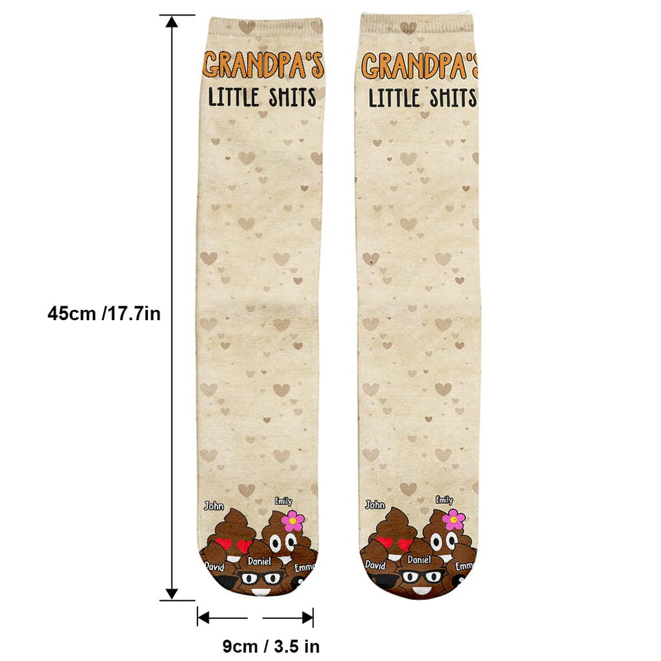 Dad's Little Cuties - Gift for dad, grandma, grandpa, mom, uncle, aunt - Personalized Socks