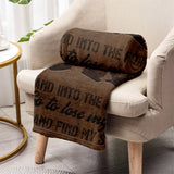 And Into The Forest I Go - Personalized Hiking Blanket