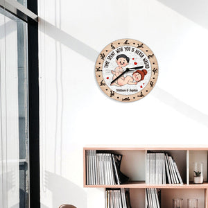 Time Spent With You - Personalized Couple Wall Clock