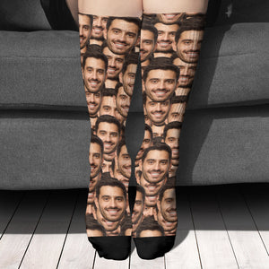 Custom Face Pattern - Personalized Socks