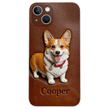 Custom Any Photo - Personalized Dog Leather Phone Case
