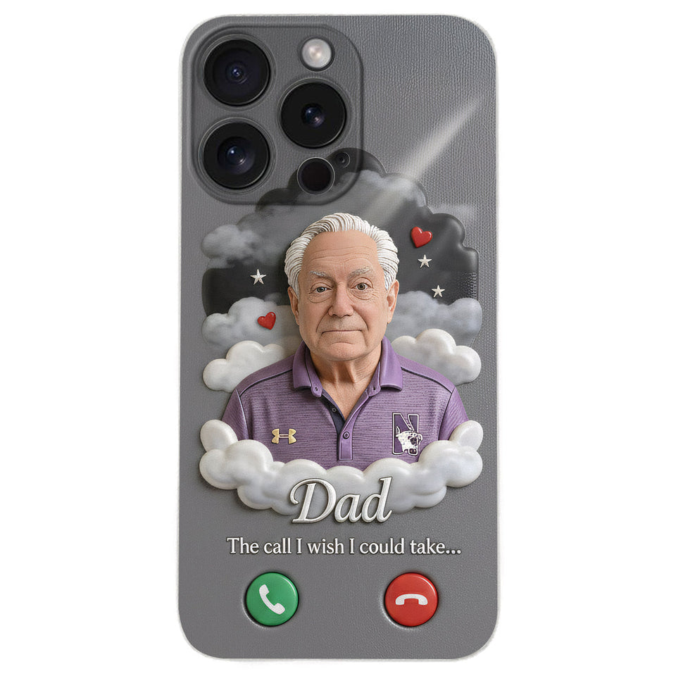 L'appel que j'aurais aimé pouvoir prendre... - Étui de téléphone commémoratif personnalisé en cuir