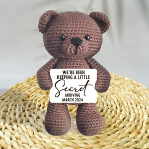 A Little Secret - Personalized Pregnancy Hand Knitted Figurine