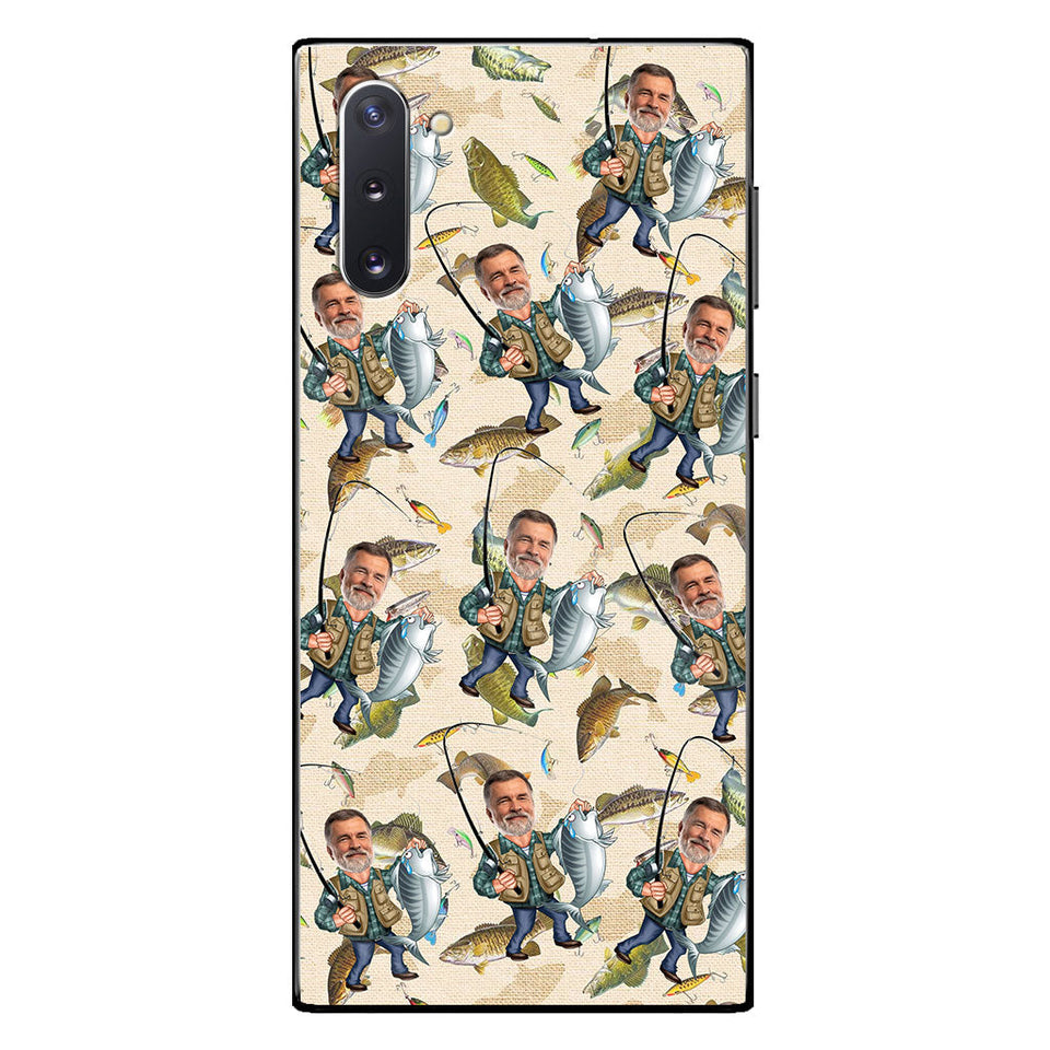 Photo Inserted Funny Fishing - Personalized Fishing Phone Case