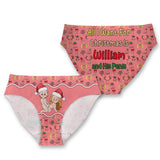 All I Want For Christmas - Personalized Couple Women Briefs