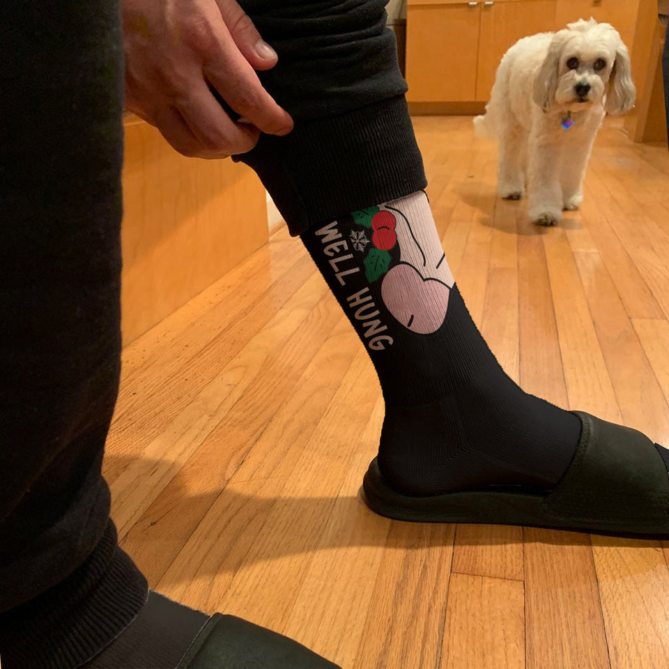 Well Hung - Personalized Couple Socks