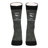 Lucky Fishing Socks - Gift for dad, uncle, aunt, grandma, grandpa, mom, son, daughter, brother, sister, granddaughter, grandson, husband, wife, boyfriend, girlfriend, friend, co-worker - Personalized Socks